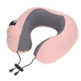 thumbnail image 1 of Almohada de viaje para el cuello en forma de U, cojín inflable para reposacabezas con bolsa de almacenamiento para viajar, avión, coche, dormir, color rosa YUNYI BRAND  Deportes, 1 of 8