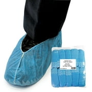 Personal Touch Disposabe Non-Skid Shoe Covers Blue 100 Pieces / 50 Pairs One Size