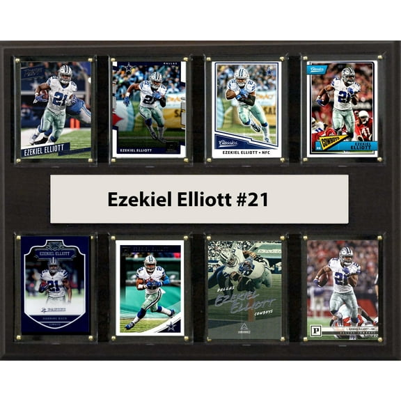 Ezekiel Elliott Dallas Cowboys 12'' x 15'' Plaque