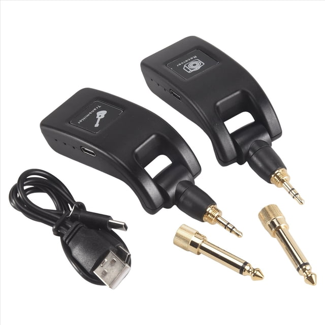 System Inalámbrico de Guitarra, Transmisor de Audio, Receptor, System Inalámbrico Recargable por USB para Bajo de Guitarra Eléctrica