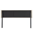 thumbnail image 3 of VECELO King Size Adjustable Height Upholstered Headboard, Modern Wingback Headboard with Double Nailhead Trimming and Button Tufting for Bedroom, Beige, 3 of 6