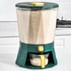 thumbnail image 3 of Injueey Contenedor de granos para cocina, caja de almacenamiento giratoria de 360 ​​°, dispensador de compartimentos, cubo, organizador de Organizadores de utensilios de cocina, 3 of 6
