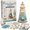 #Coastal Christmas, variant on Beginner-Friendly DIY Lighted Sea Glass-Style Lighthouse Kit Collection, Coastal Mosaic Craft with Decorative Accessories and LED Glow, 10 Themes for Tabletop Home Decor