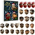 thumbnail image 2 of 2D Acrylic Advent Calendar with 24 Hanging Ornaments, Christmas Countdown Blind Box Gift with "Merry Christmas" Design,A, 2 of 7