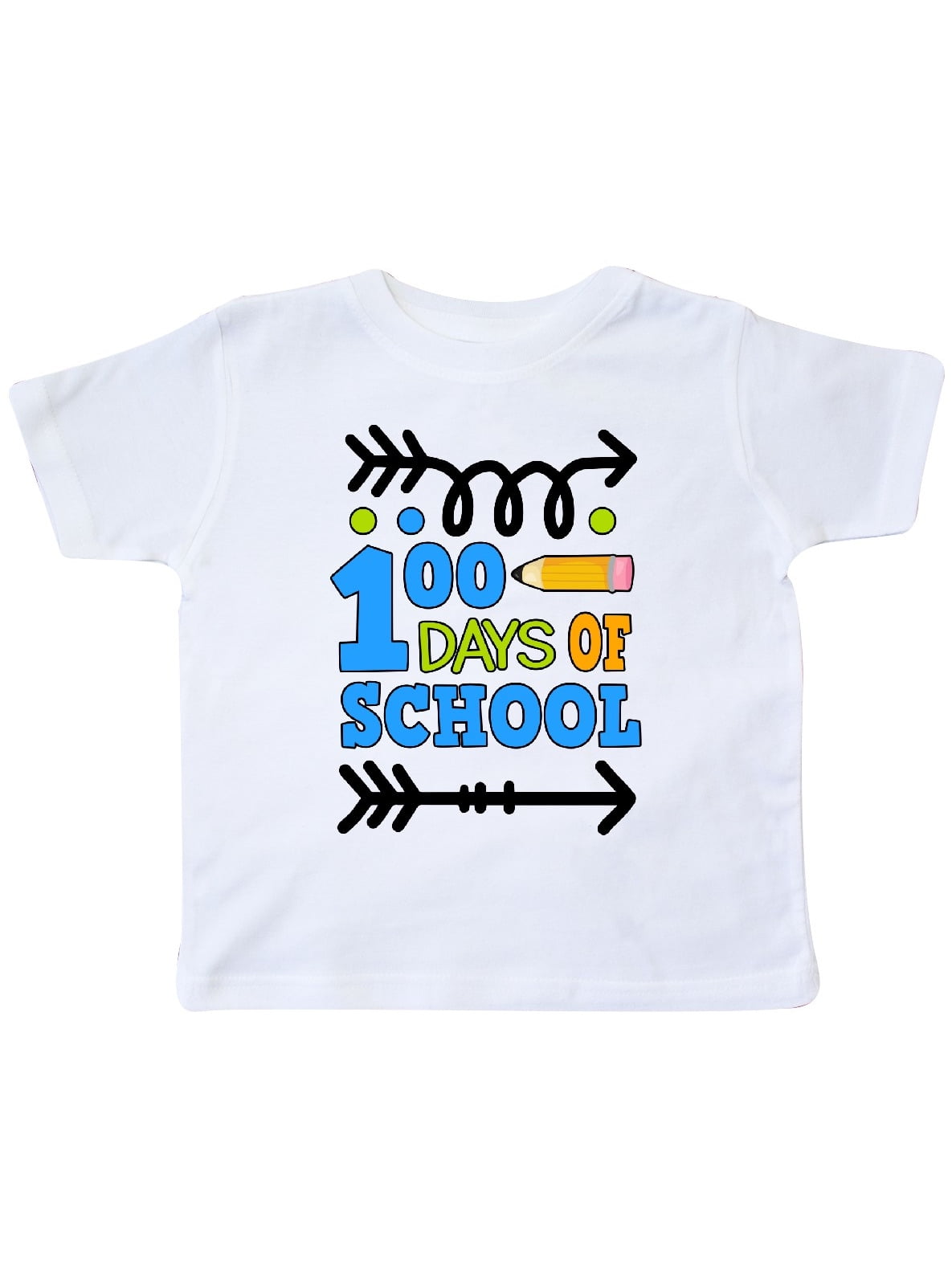 inktastic 100 Days of School with Arrows Toddler T-Shirt