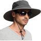 thumbnail image 1 of Sun Hat for Men/Women, Waterproof Wide Brim Bucket Hat UV Protection Boonie Hat for Fishing Hiking Garden Beach, 1 of 5