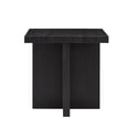 thumbnail image 3 of Roundhill Furniture Mchome Square End Table, Nightstand, Black Finish, 3 of 9