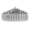 thumbnail image 6 of Men's 46mm Fully Iced Out Diamond Watch & Bracelet Set - Silver Dial, Chandelier Bracelet, 6 of 6