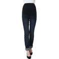 thumbnail image 2 of Maternity Women's Straight Leg Denim Jeans - Dark Indigo 30, 2 of 4