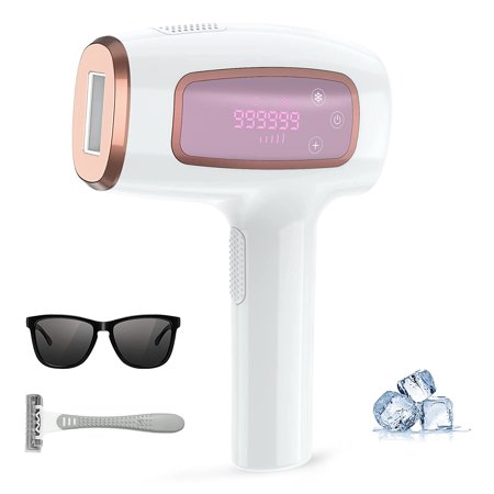 999 999 Flashes Laser Hair Removal Device  Ice Cooling Function Hair Removal Device  Painless IPL Hair Remover on Armpits Back Legs Arms Face Bikini Line