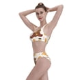 thumbnail image 5 of Daiia Cute Bee Honey Jar Hive Bear printed 2 piece Swimsuit Bikinis for Women High Waisted Racerback Bathing Suits Summer Tummy Control Scoop Neck Swimwear-XX-Large, 5 of 8