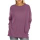 thumbnail image 1 of Sudadera para Mujer Cuello Redondo Sudaderas Moda Casual Sólido Manga Larga Blusa Tops Blusas Camisas Odeerbi ODB-5, 1 of 5