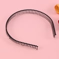 thumbnail image 4 of Diadema con peine de dientes de metal para mujer (negra), 4 of 7