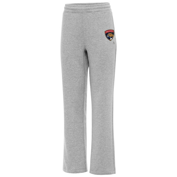 Women's Antigua Heather Gray Florida Panthers Victory Sweatpants