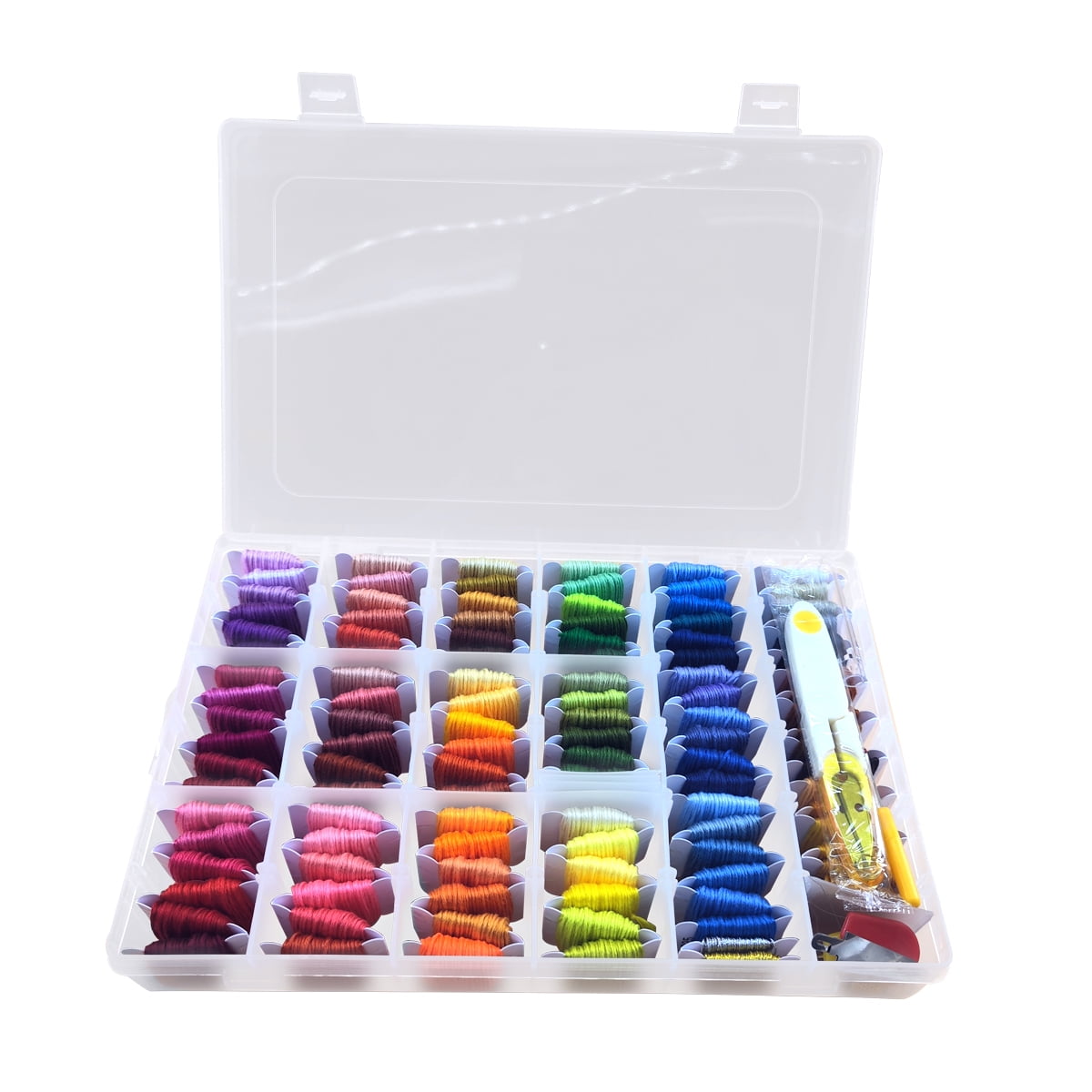 Embroidery Floss Kits Friendship Bracelet String Kit with Organizer Box for Halloween Christmas Birthday 147 Pieces
