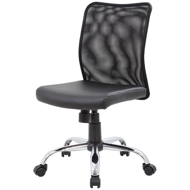 Scranton & Co Mesh Back Swivel Task Chair in Black
