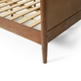 thumbnail image 5 of GDFSTUDIO Adult King Mid-Century Acacia Wood Standard Bed, Brown, 5 of 7