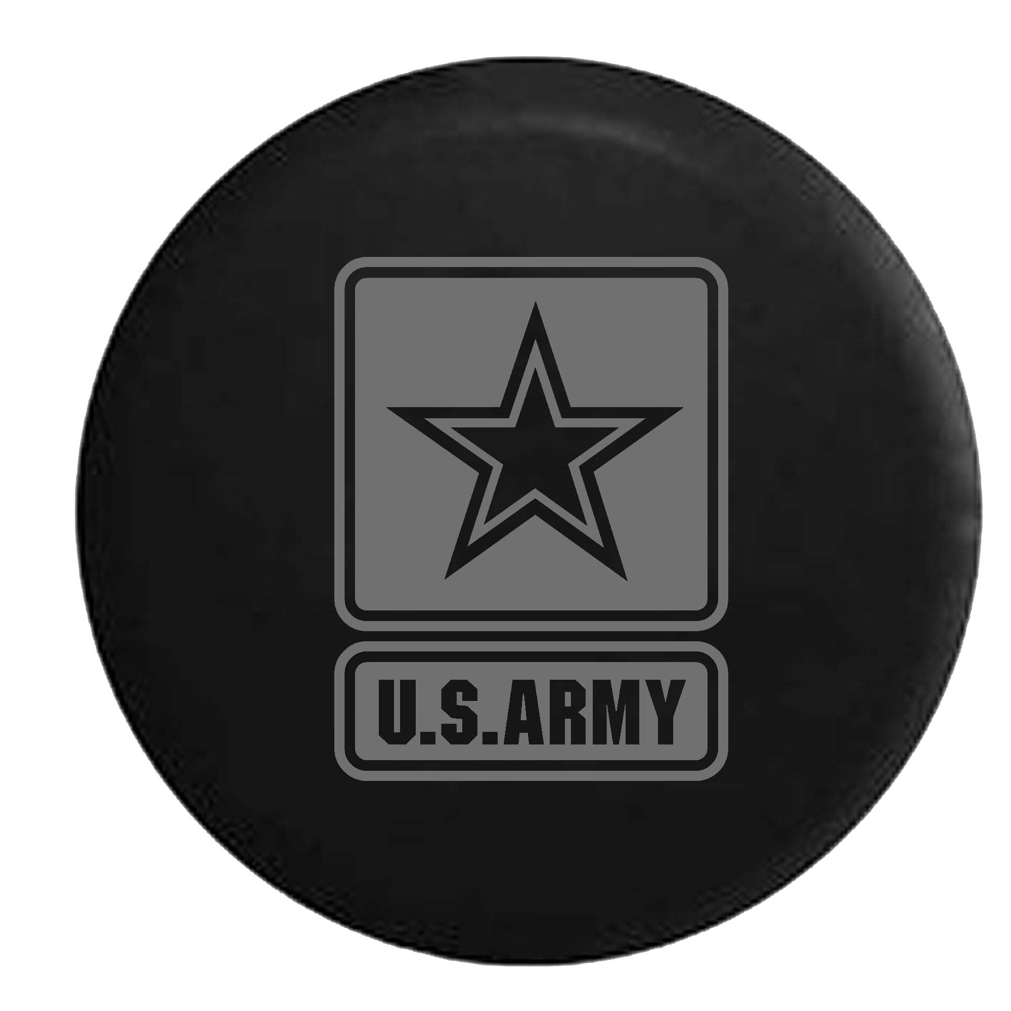 Pike USAF Air Force Military Trailer RV Spare Tire Cover OEM Vinyl Black 27.5 in 