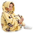 thumbnail image 3 of Blanket Hoodie Ultra Soft Oversized Blanket Sweatshirts with Hood Pocket and Sleeves Warm Cozy Wearable Hooded Blankets Sweater One Size for Teens Boys Girls, 3 of 11