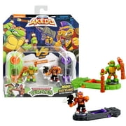 Akedo Teenage Mutant Ninja Turtles Mini Battling Warriors Michelangelo vs Bebop Pack, Ages 6+