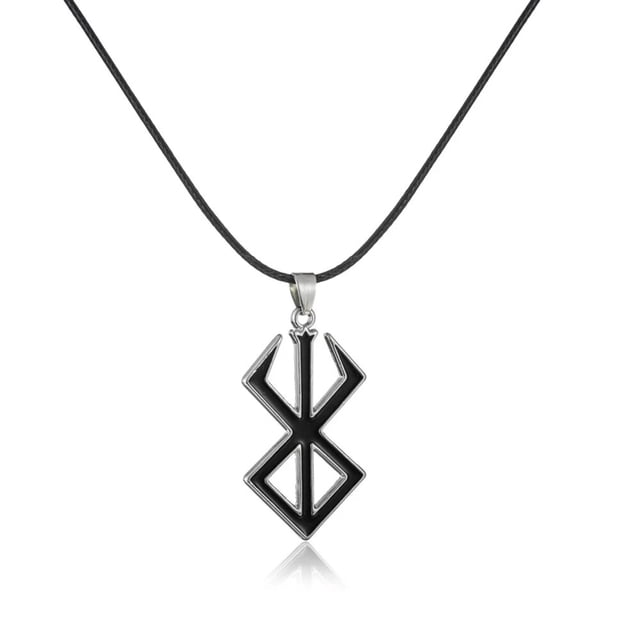Berserk-COLLAR COLGANTE con logotipo de espada, Gargantilla, el guerrero loco de la mitología vikinga nórdica, cadena para mujeres y hombres, regalos Xams