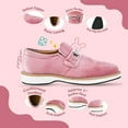 thumbnail image 3 of LIBERTYZENO Boys Loafers Velvet Shoes With Buckle Casual Slip On Shoes Tuxedo Dress Kids Shoes, Rachel Pink 6 Toddler, 3 of 7