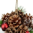 thumbnail image 4 of Northlight Pine Cones, Stars and Berries Hanging Christmas Ornament - 6", 4 of 5