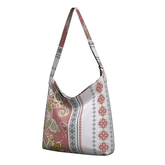 Stylish Floral Crossbody Bag | Lightweight & Spacious | Multi-Pocket Casual Everyday Purse for College Students