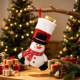thumbnail image 4 of 3D Plush Christmas Stockings, Stockings for Family, Embroided, Xmas Character for Family Holiday Christmas Party Decorations, 4 of 6