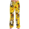 thumbnail image 4 of Easter Cute Pajamas for Women Drawstring Bunny Egg Print Casual Lounge Pants Elastic Waist Trendy Lounge Pants Wide Leg Sleep Casual Fit with Pockets Pajama Pants, #353 Yellow XXL, 4 of 6