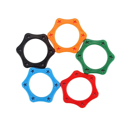 

5pcs Plastic Anti Roller Ring Protection for Handheld Wireless Microphone(Inside Diameter:35mm Blue Orange Red Green Black)