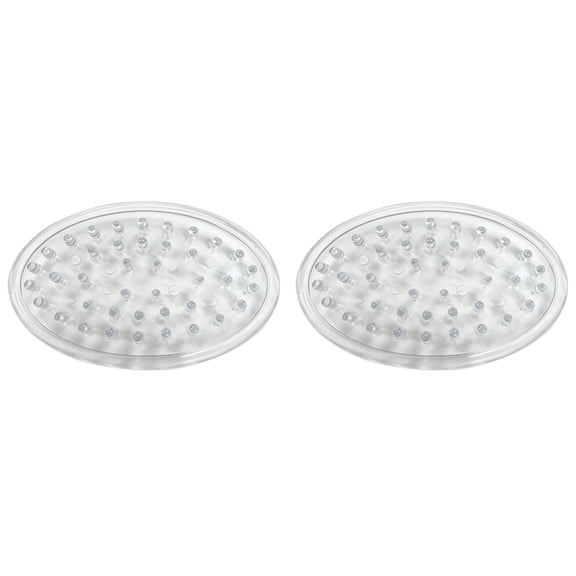 FXMLRLK 2 Pcs Clear Plastic Soap Holder Soap Dish Bar Saver Tray with Holes Sponge Holder for Kitchen Bathroom Shower Counter, 4.53 x 3.14 x 0.78 Inches