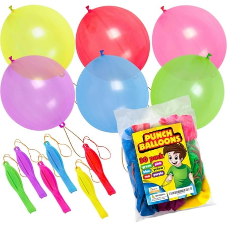 30 Piece Set of Perforated Balloons for Children - A Must-have for Easter Baskets, A Perfect Easter Basket Cushion for Toddlers, and An Exciting Egg Filler