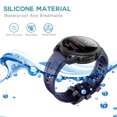 thumbnail image 3 of Kuymtek Correa de silicona de 26 mm para reloj Garmin Fenix ​​7X/6X/5X/5X Plus/3 (azul oscuro), 3 of 7