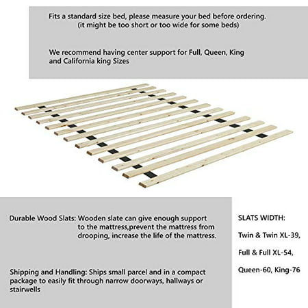 Mayton Standard Mattress Support Wooden, Are Bed Slats Standard Size