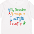 thumbnail image 4 of Inktastic Georgia Grandma Grandpa Loves Me Boys or Girls Long Sleeve Toddler T-Shirt, 4 of 5