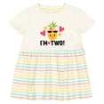 thumbnail image 3 of Inktastic 2nd Birthday Pineapple Girls Hawaiian Girls Baby Dress, 3 of 5