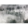 thumbnail image 2 of The Yellowstone Collection 24x17 White Modern Wood Framed Museum Art Print Titled - Fog in Lamar Valley, Yellowstone National Park, 2 of 4