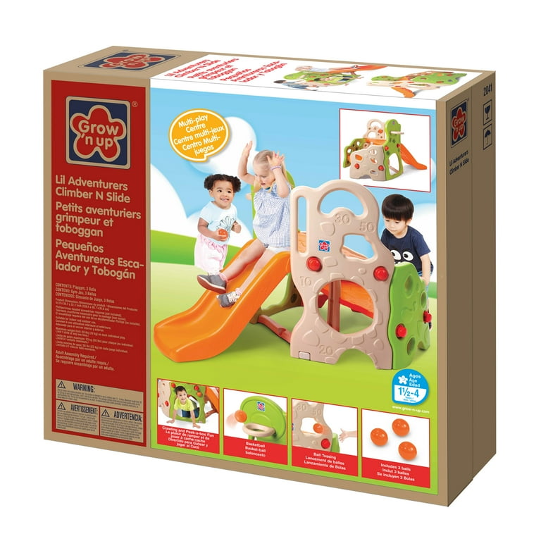 Grow'n Up Lil' Adventurers Baby Toy Climber & Slide Jungle