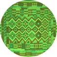 thumbnail image 1 of Ahgly Company Indoor Round Southwestern Green Country Area Rugs, 5' Round, 1 of 1