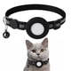 thumbnail image 4 of Collar de gato Collar de nailon reflectante Hebilla de seguridad Campana extraíble GPS Seguimiento de mascotas Collar de posicionamiento con bolsillo para soporte Airtag Negro, 4 of 10