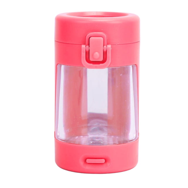 Air Tight Storage Jars, Magnifying Glass Jar Transparent Portable Light Durable Mini for Home Blue,Black,Purple,Rose Pink