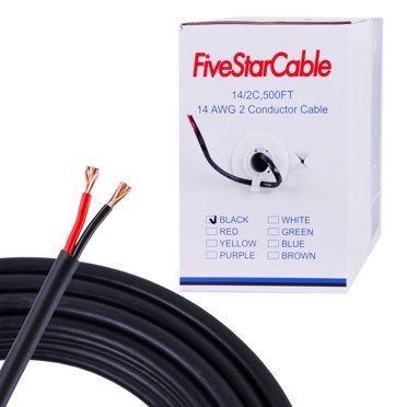 Logico 250ft 10/2 Gauge Outdoor Direct Burial Landscape Lighting Cable - 10 Gauge