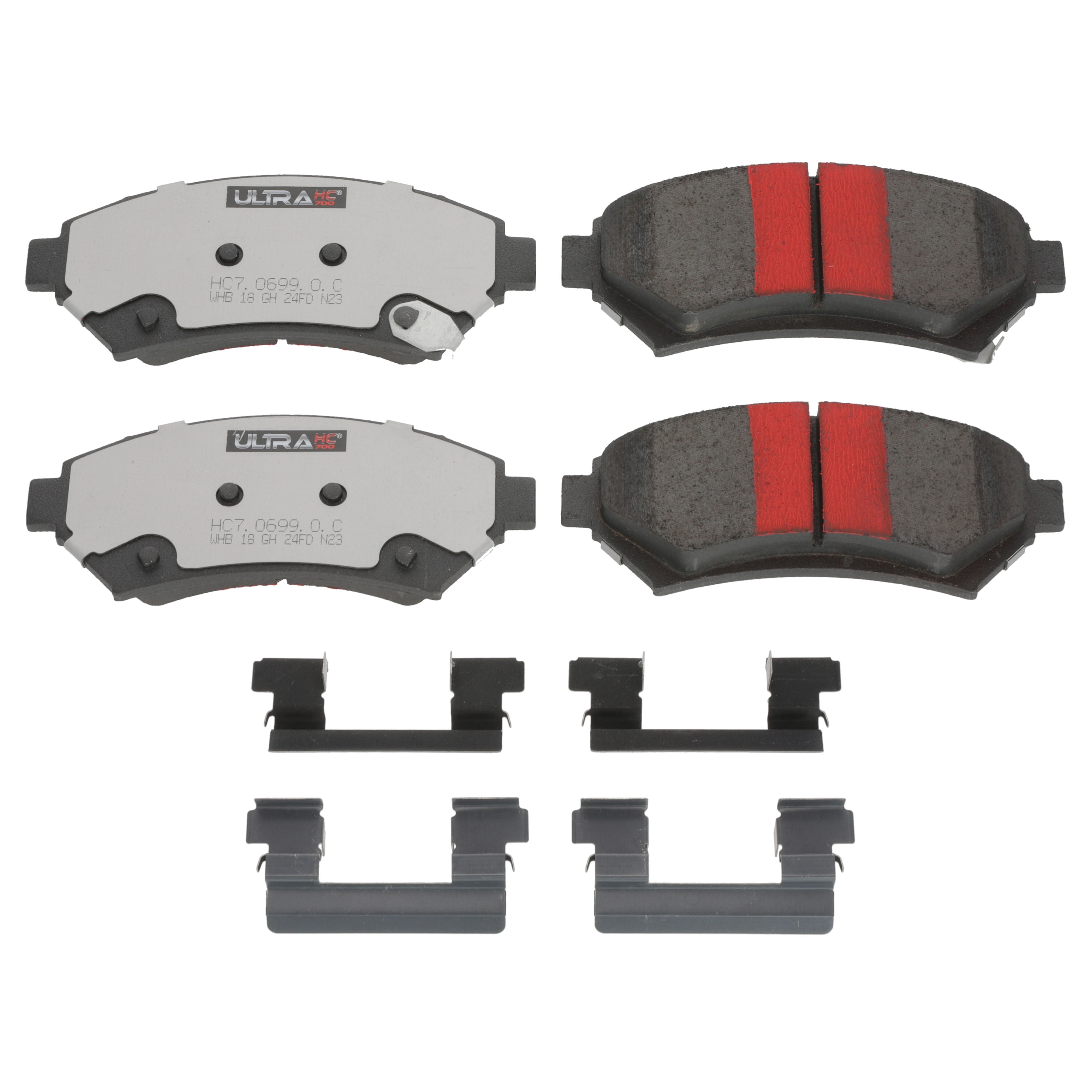UltraHC 700 Brake Pad Set, Front HC7.0699.0.C, Chevrolet Impala 2004-2000
