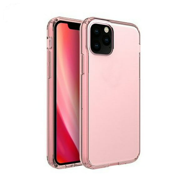 fonefunshop iPhone 11 Pro Silicone Cell Phone Case, Clear, Rose Gold
