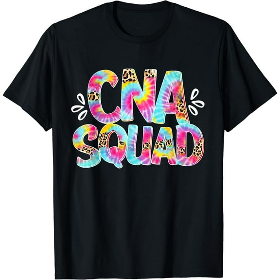 Leopard Tie Dye CNA Squad Certified Nursing Assistant Women T-Shirt