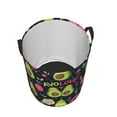 thumbnail image 3 of Balery Avocado Love Round Laundry Basket with Handles Waterproof Freestanding Laundry Hamper for Clothes Toys in the Dorm and Family-Small, 3 of 8