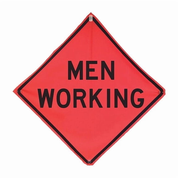 Eastern Metal Signs and Safety Men Working Traffic Sign,48" x 48" 14Z557