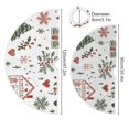 thumbnail image 5 of Yayeee Christmas Tree Skirt 35 inches for Xmas Tree Holiday Party Decoration, White Nordic Christmas House, 5 of 6