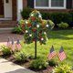 thumbnail image 5 of Árbol topiario patriótico en forma de estrella: decoración artificial impermeable para exteriores, ideal para el 4 de julio y el Día de los Caídos. Perfecto para la puerta principal, el porche, el, 5 of 6